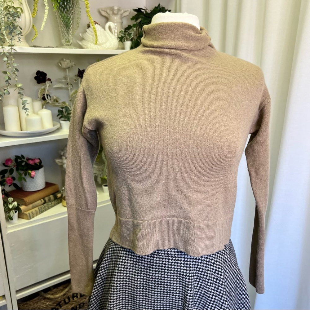 Wilfred Cyprie Turtleneck Merino Wool Sweater in Brown - Picture 10 of 16